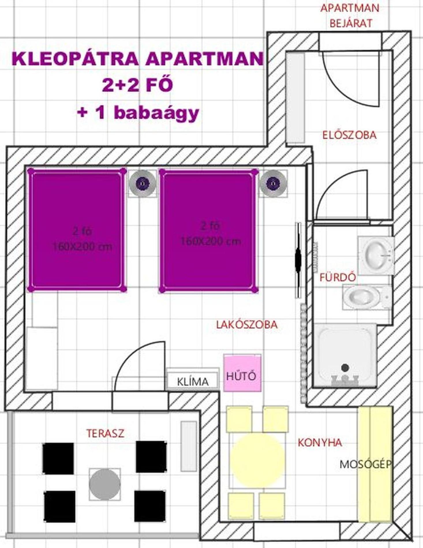 Kleopatra Apartman Hajdúszoboszló Exterior foto